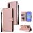Mobigear Wallet Samsung Galaxy A57 Klapphülle Portemonnaie - Roségold