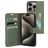Mobiparts Classic Wallet iPhone 15 Pro Klapphülle Portemonnaie - Stone Green