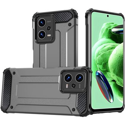 Mobigear Outdoor POCO X5 Hardcase Backcover Shockproof - Grau
