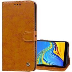 Mobigear Wallet Samsung Galaxy J6 Plus Hülle Klapphülle Geldbörse - Cognac