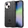 Mobigear Rugged Shield iPhone 14 Plus Hülle Flexibles TPU Backcover Stoßfest - Schwarz