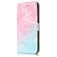 Mobigear Marble iPhone 8 Plus Hülle Klapphülle Geldbörse - Blau / Pink