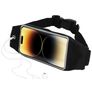 Mobiparts Comfort Fit Belt Handyhalterung Joggen iPhone 14 Pro Max Sporthülle Neopren Gürtel - Schwarz