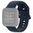 Mobigear Sport Buckle Silikon Fitbit Versa Lite Armband Dornschließe - Dunkelblau