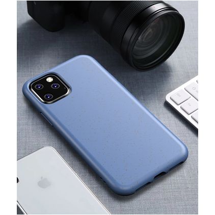 Mobigear Bio iPhone 11 Hülle Umweltfreundliches Backcover - Blau