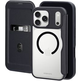 Mobiparts Shield Line iPhone 17 Pro Max MagSafe Hülle Klapphülle - Schwarz