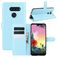 Mobigear Classic LG K50s Hülle Klapphülle Geldbörse - Blau