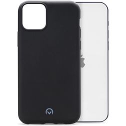 Mobilize Rubber Gelly iPhone 12 Hülle Flexibles TPU Backcover - Matt Black