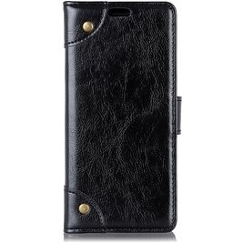 Mobigear Ranch Motorola One Power Hülle Klapphülle Geldbörse - Schwarz