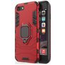 Mobigear Armor Ring iPhone SE (2020) Hülle Hardcase Backcover Stoßfest mit Ringhalter - Rot