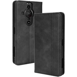 Mobigear Sensation Sony Xperia Pro-I Hülle Klapphülle Geldbörse - Schwarz