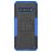 Mobigear Tire LG V60 ThinQ Hülle Hardcase Backcover Stoßfest mit Ständer - Schwarz / Blau