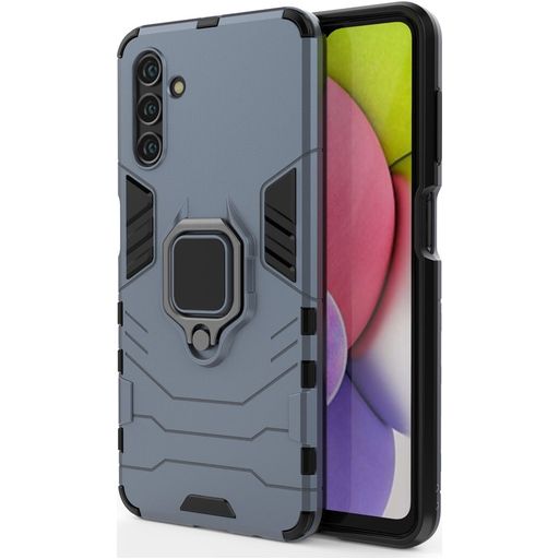 Mobigear Armor Ring Samsung Galaxy A13 5G Hülle Hardcase Backcover Stoßfest mit Ringhalter - Blau
