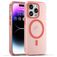 Mobigear Shockproof iPhone 16 Pro MagSafe Hülle Flexibles TPU Backcover - Rot