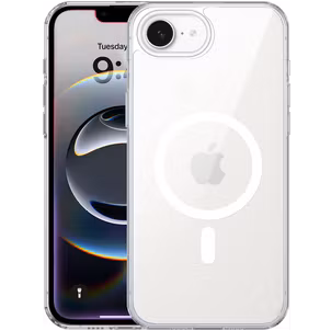 Valenta Back Cover Durchsichtig iPhone 16e MagSafe Hülle Hardcase Backcover - Transparent