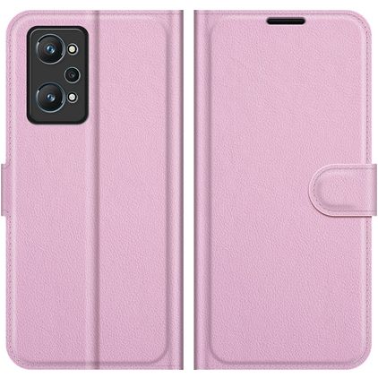 Mobigear Classic Realme GT2 Hülle Klapphülle Geldbörse - Pink