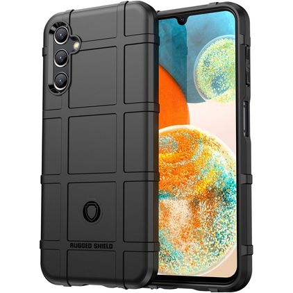 Mobigear Rugged Shield Samsung Galaxy A14 TPU (flexibel) Backcover Shockproof - Schwarz