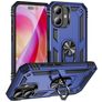 Mobigear Armor Ring iPhone 16 Hülle Hardcase Backcover Stoßfest mit Ringhalter - Blau