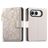 Mobigear Flowers iPhone Duo Hülle Klapphülle Geldbörse - Beige