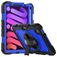 Mobigear SureGrip Xtreme iPad Mini 6 (2021) Hülle Kunststoff,Silikon Backcover + Stifthalter + Schulterträger + Ständer - Schwarz / Blau