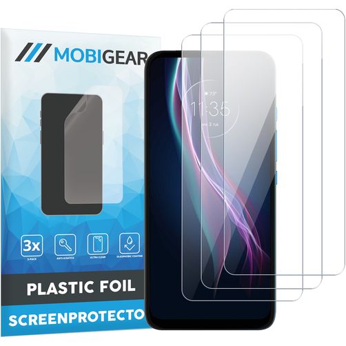 Mobigear Motorola One Fusion Plus Displayschutz Schutzfolie - Hüllenfreundlich (3er Pack)
