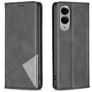 Mobigear Rhombus Slim Samsung Galaxy S25 Edge Hülle Klapphülle - Schwarz
