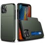 Mobigear Rugged Credit Card Case Dark Green Apple iPhone 12 / 12 Pro