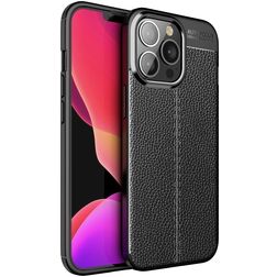 Mobigear Luxury iPhone 13 Pro Hülle Flexibles TPU Backcover - Schwarz