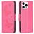 Mobigear Butterfly iPhone 16 Pro Hülle Klapphülle Geldbörse - Rot