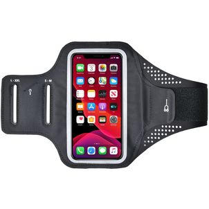 Mobigear Easy Fit Handyhalterung Joggen Huawei P Smart Z Sporthülle Neopren Sportarmband - Schwarz