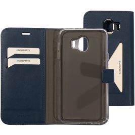 Mobiparts Classic Wallet Samsung Galaxy J4 (2018) Hülle Klapphülle Geldbörse - Blau