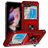 Mobigear Armor Ring Samsung Galaxy Z Flip 5 Hardcase Backcover Shockproof mit Ringhalter - Rot