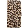 Mobigear Leopard iPhone 7 Plus Hülle Klapphülle Geldbörse - Gelb