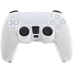Mobigear Classic Dünn Playstation 5 controller Hülle Flexibles Silikon - Weiß