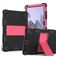 Mobigear ShieldStand Samsung Galaxy Tab A8 10.5 (2021) Hülle Kunststoff,Silikon Backcover + Ständer - Schwarz / Rot