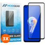 Mobigear Premium ASUS Zenfone 9 Panzerglas Gehärtetes Glas Displayschutz - Hüllenfreundlich - Schwarz (3er Pack)