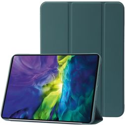 Mobigear Tri-Fold Gel iPad 11 (2025) Hülle TPU,Kunstleder Klapphülle - Grün