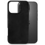 Mobilize Premium iPhone 16 Pro MagSafe Hülle Echtes Leder Backcover - Schwarz