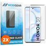Mobigear Premium HONOR 50 Panzerglas Gehärtetes Glas Displayschutz - Hüllenfreundlich - Schwarz (2er Pack)