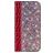 Mobigear Croco Glitter Motorola One Power Hülle Klapphülle Geldbörse - Rot