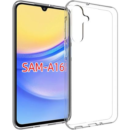 Mobigear Basics Durchsichtig Samsung Galaxy A16 Hülle Flexibles TPU Backcover - Transparent