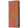 Mobigear Rhombus Slim Realme C11 (2020) Hülle Klapphülle - Braun