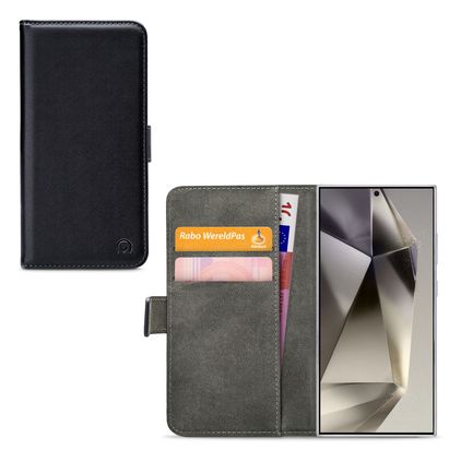 Mobilize Classic Gelly Wallet Samsung Galaxy S24 Ultra Hülle Klapphülle Geldbörse - Schwarz