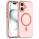 Mobigear Shockproof iPhone 16 MagSafe Hülle Flexibles TPU Backcover - Rot