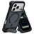 Mobiparts Hardcover iPhone 17 Pro MagSafe Hülle Hardcase Backcover mit Ständer - Satin Black