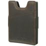 Valenta Card Case Alu + Money Strap Echtleder Kartenetui - 8 Karten - Braun