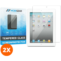 Mobigear iPad 4 (2012) Panzerglas Gehärtetes Glas Displayschutz - Hüllenfreundlich (2er Pack)