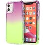 Mobigear Gradient iPhone 12 Pro Max Hülle Hardcase Backcover Stoßfest - Grün / Lila
