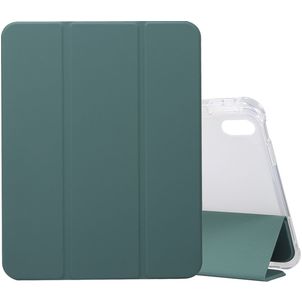 Mobigear Tri-Fold Gel iPad 10 (2022) Hülle TPU,Kunstleder Klapphülle + Stifthalter - Grün
