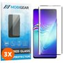 Mobigear Premium Samsung Galaxy S10 5G Panzerglas Gehärtetes Glas Displayschutz - Hüllenfreundlich - Schwarz (3er Pack)